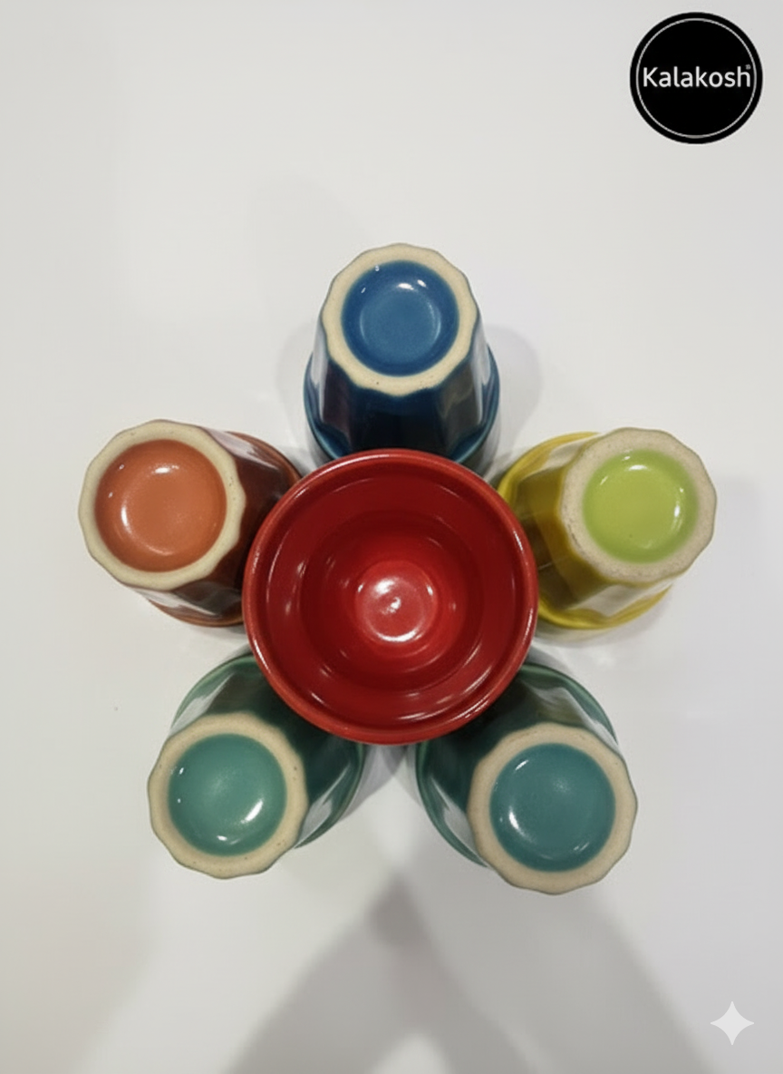 Tea Cup Set of 6 Pcs. (Tapri Style)