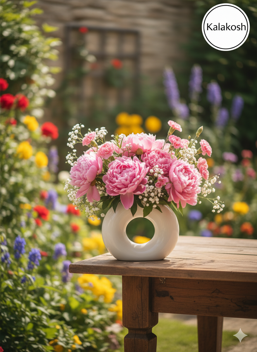 Round Donut Shape Planter