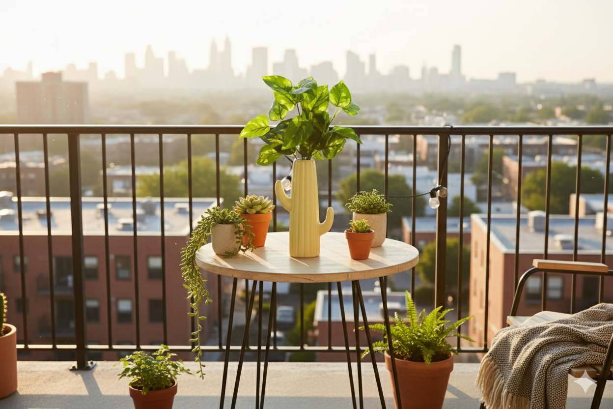Cactus Style Planter (Cream Colour)