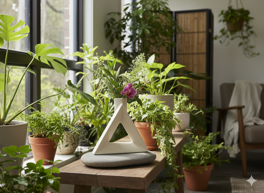 Triangle Shape Flower Vase
