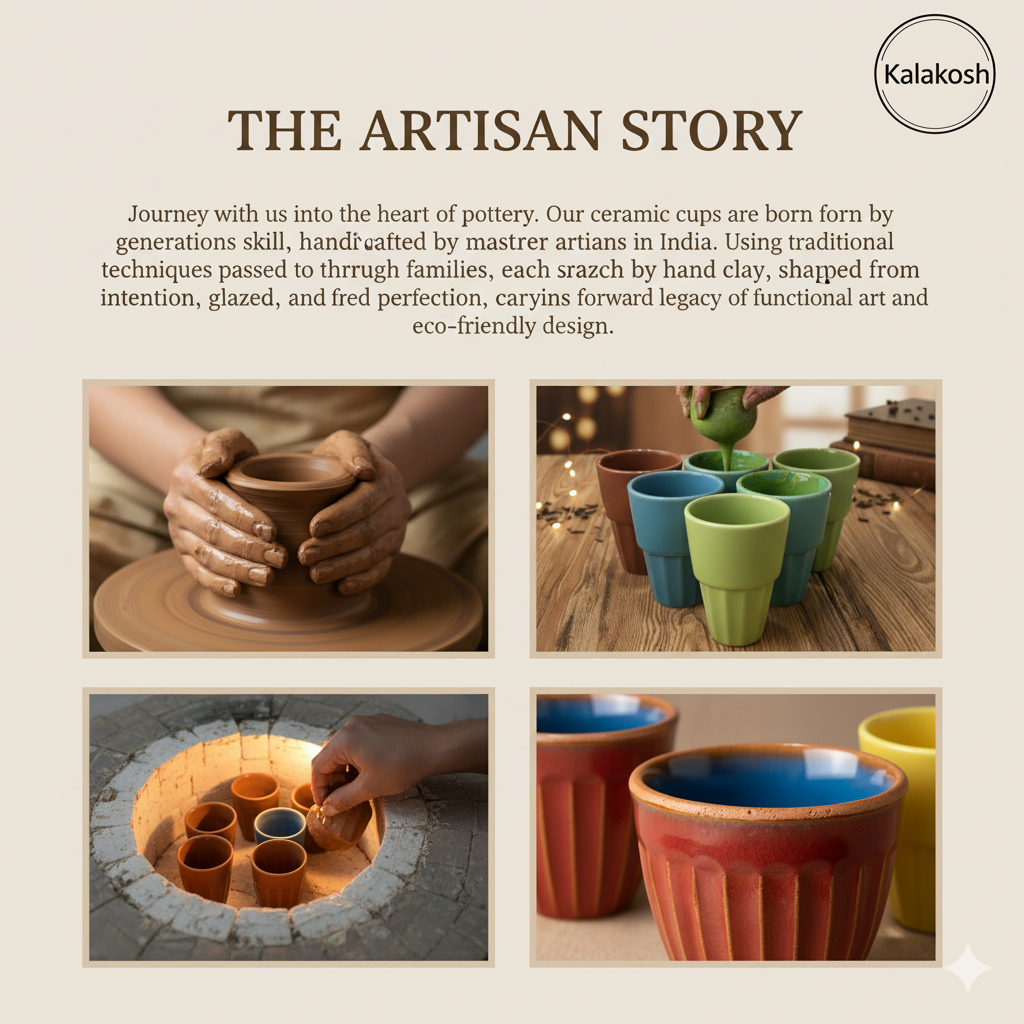 Tea Cup Set of 6 Pcs. (Tapri Style)