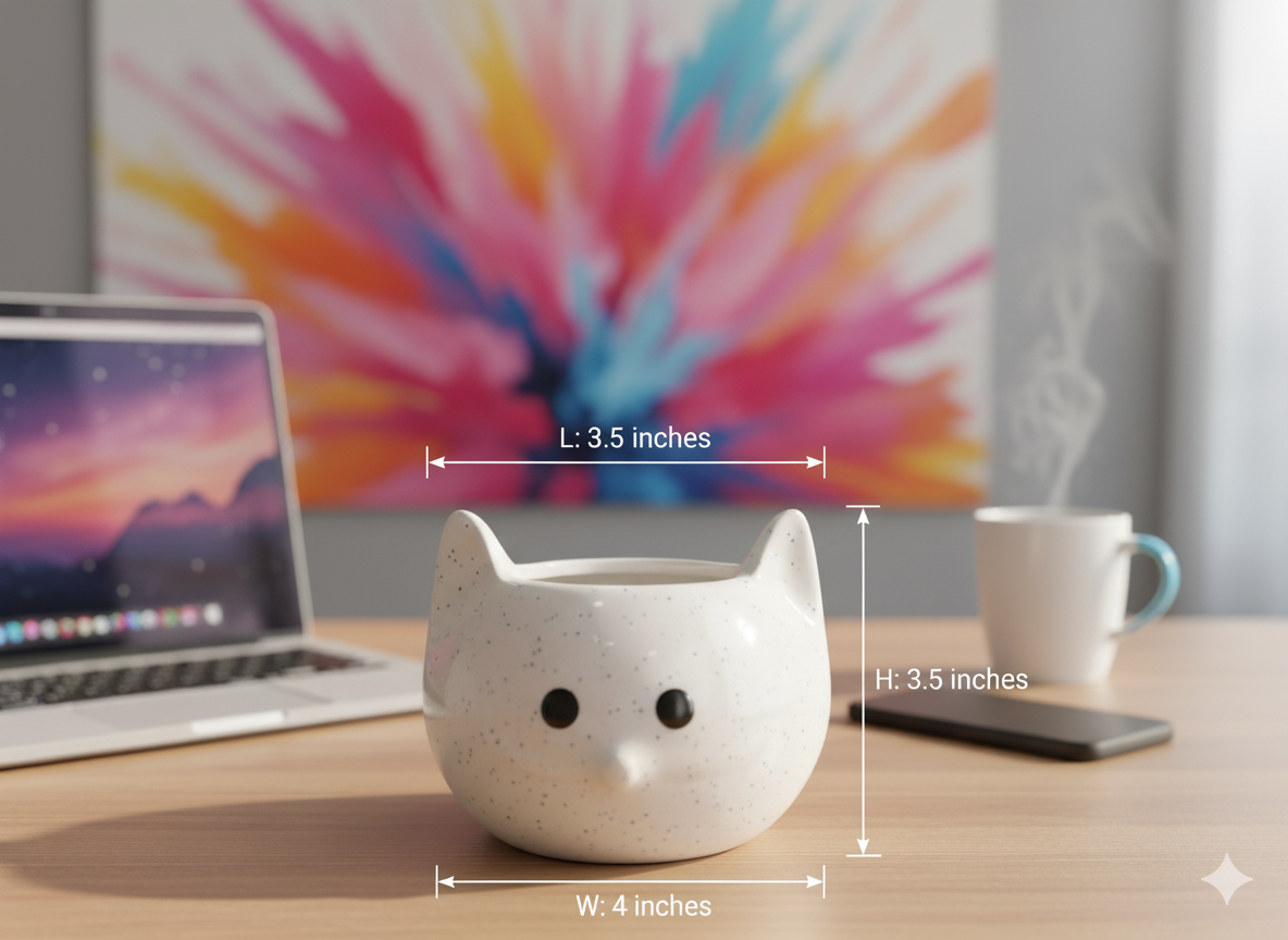 Cat Shape Planter / Pen-Pencil Holder