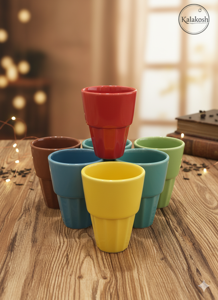 Tea Cup Set of 6 Pcs. (Tapri Style)