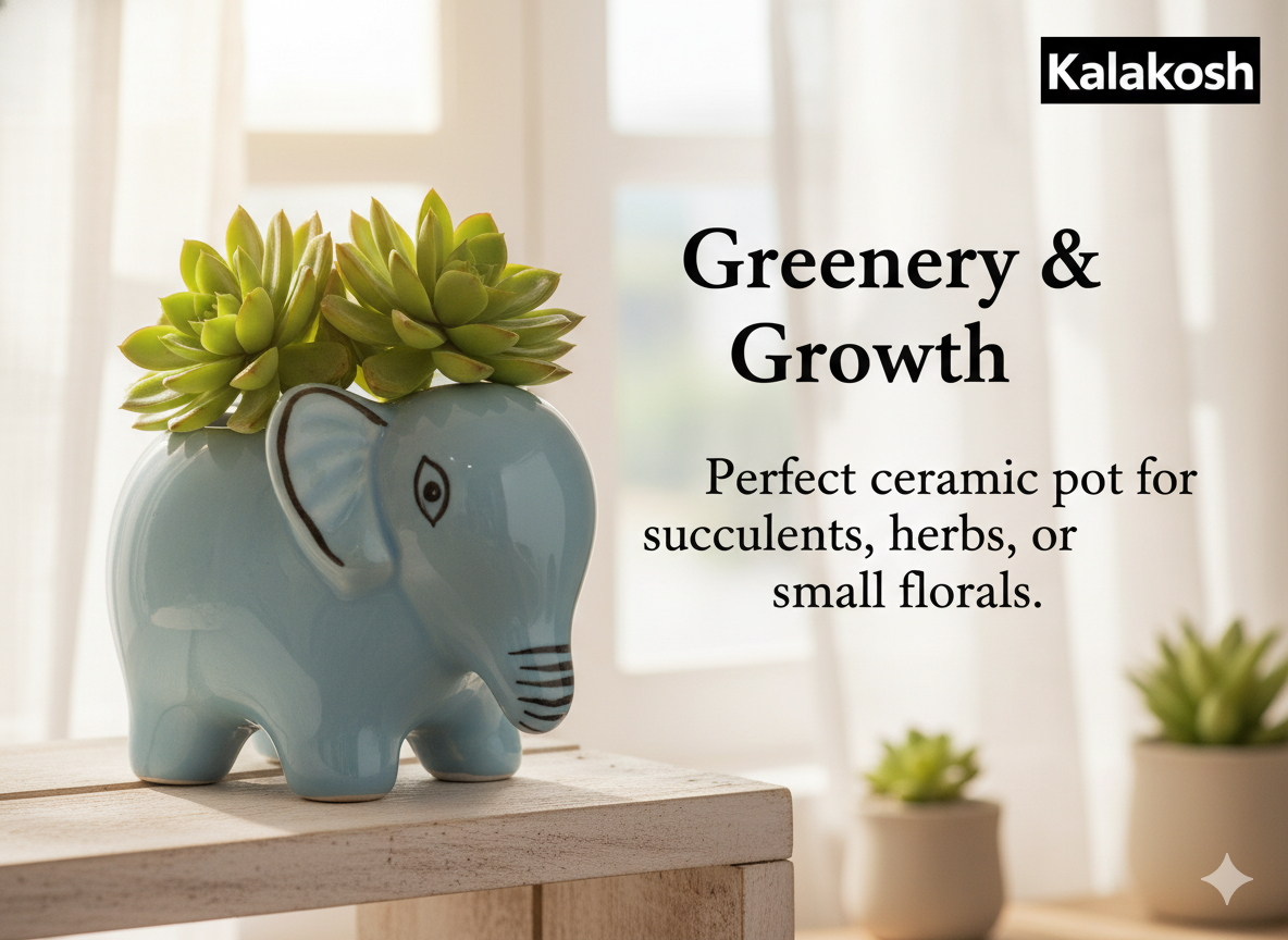 Elephant Style Planter / Pen-Pencil Holder