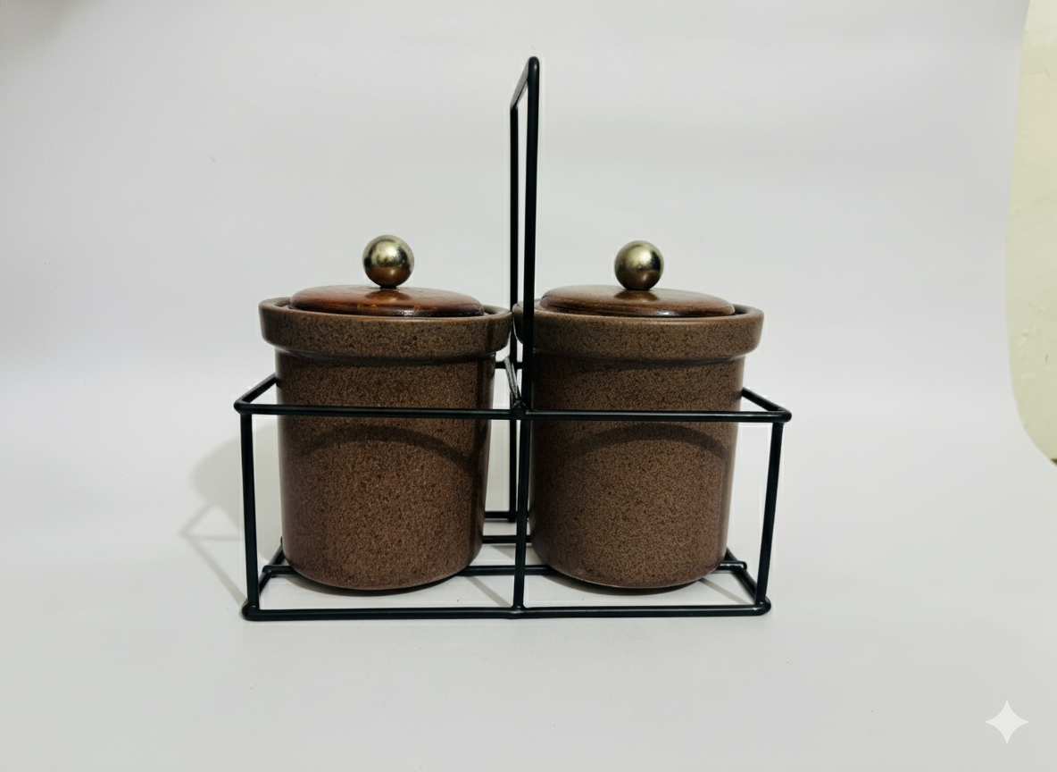 Pickle Jar Set with Holder