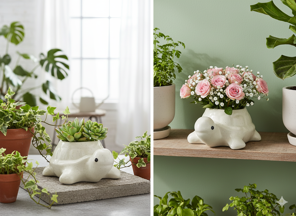 Tortoise Shape Planter Large