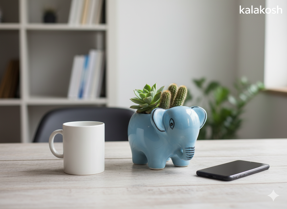 Elephant Style Planter / Pen-Pencil Holder
