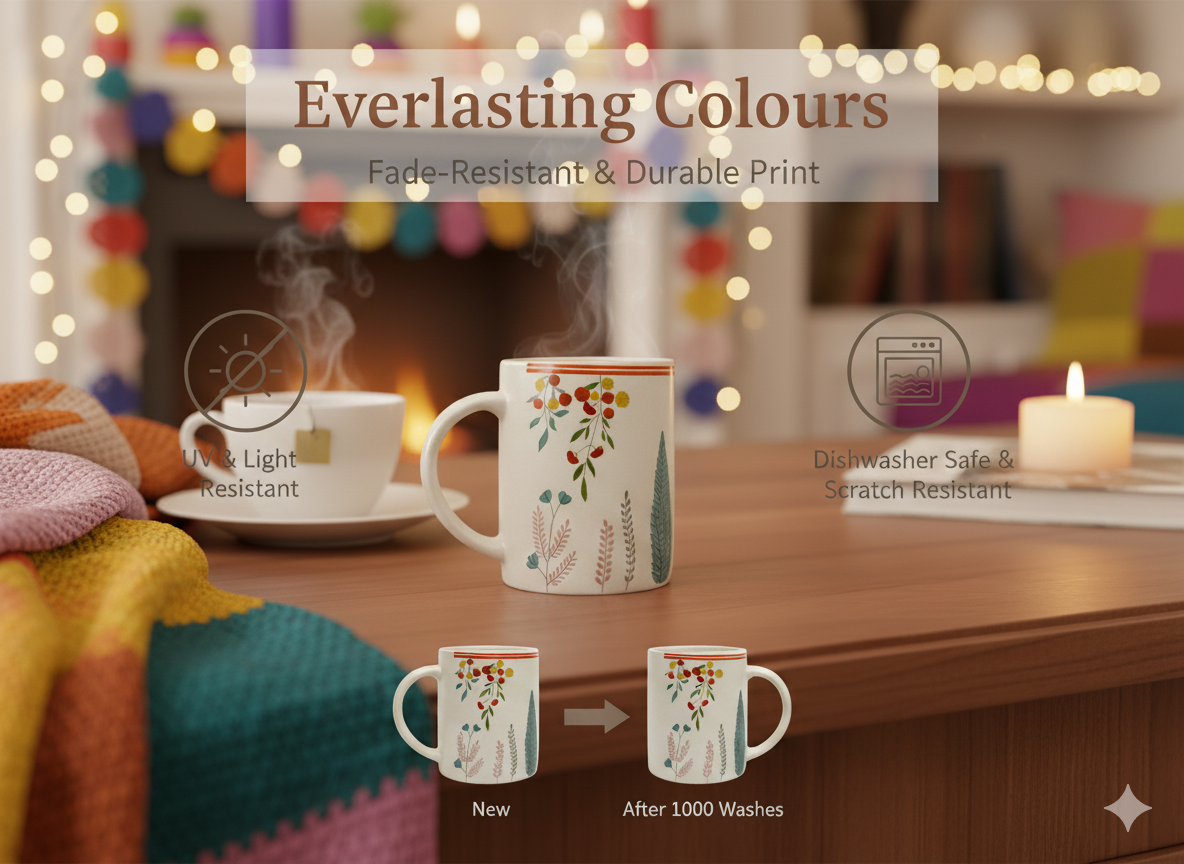 Coffee / Tea Mug (Green Deer Printed)