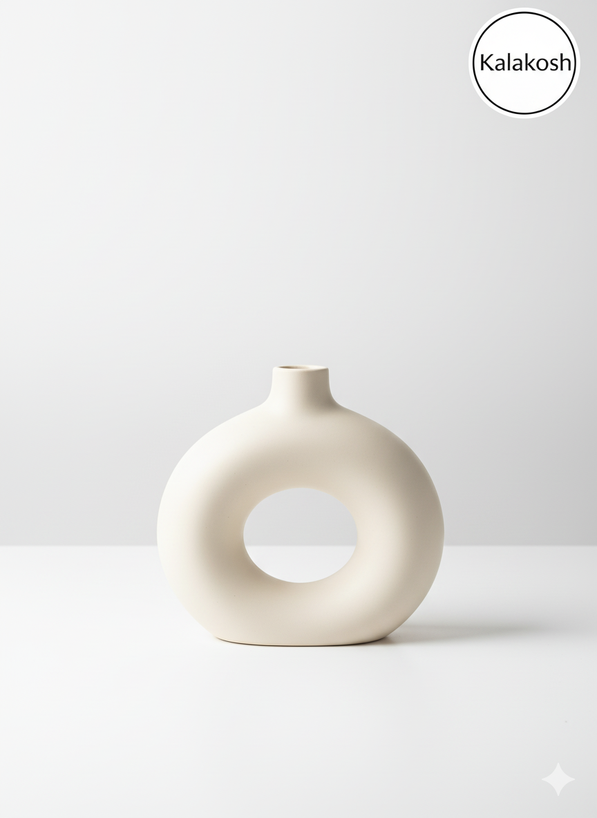 Round Donut Shape Planter