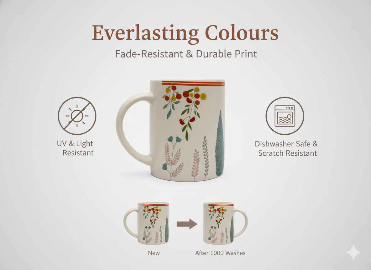 Coffee / Tea Mug (Green Deer Printed)