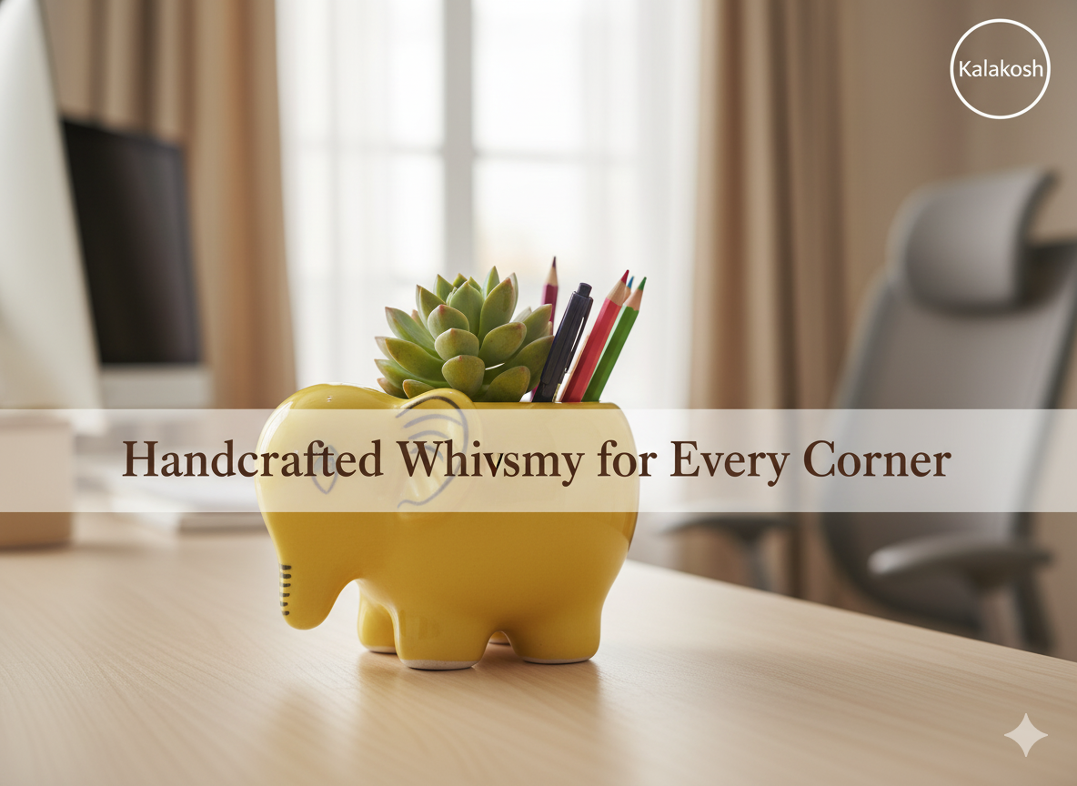 Elephant Style Planter / Pen-Pencil Holder