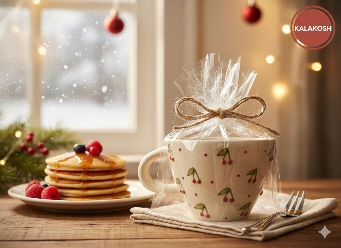 Hand-Painted Cherry Ceramic Tea Cup Mug for Home & Office Use | Premium Home Decor | Coffee Milk Hot Beverage Daily Drinkware Gift