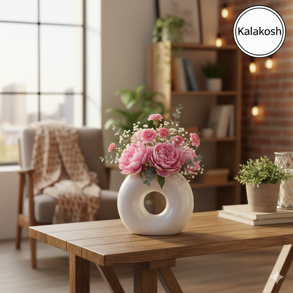 Round Donut Shape Planter