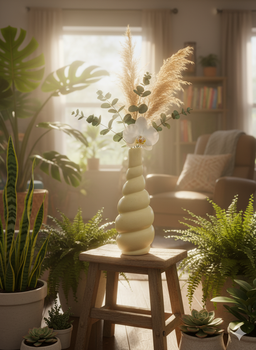 Spiral Shape Flower Vase