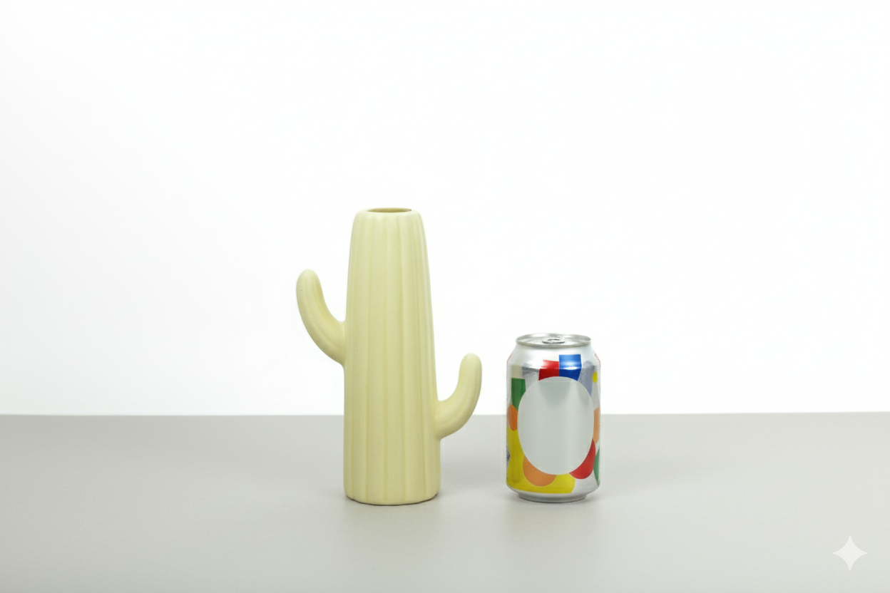 Cactus Style Planter (Cream Colour)