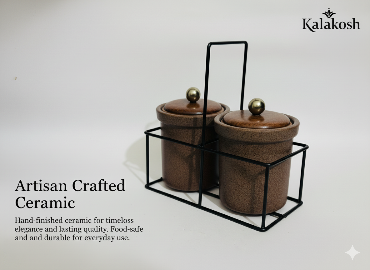 Pickle Jar Set with Holder