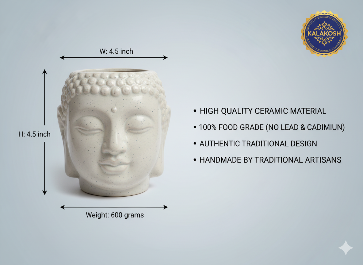 Buddha Flower Vase/ Pen-Pencil Holder