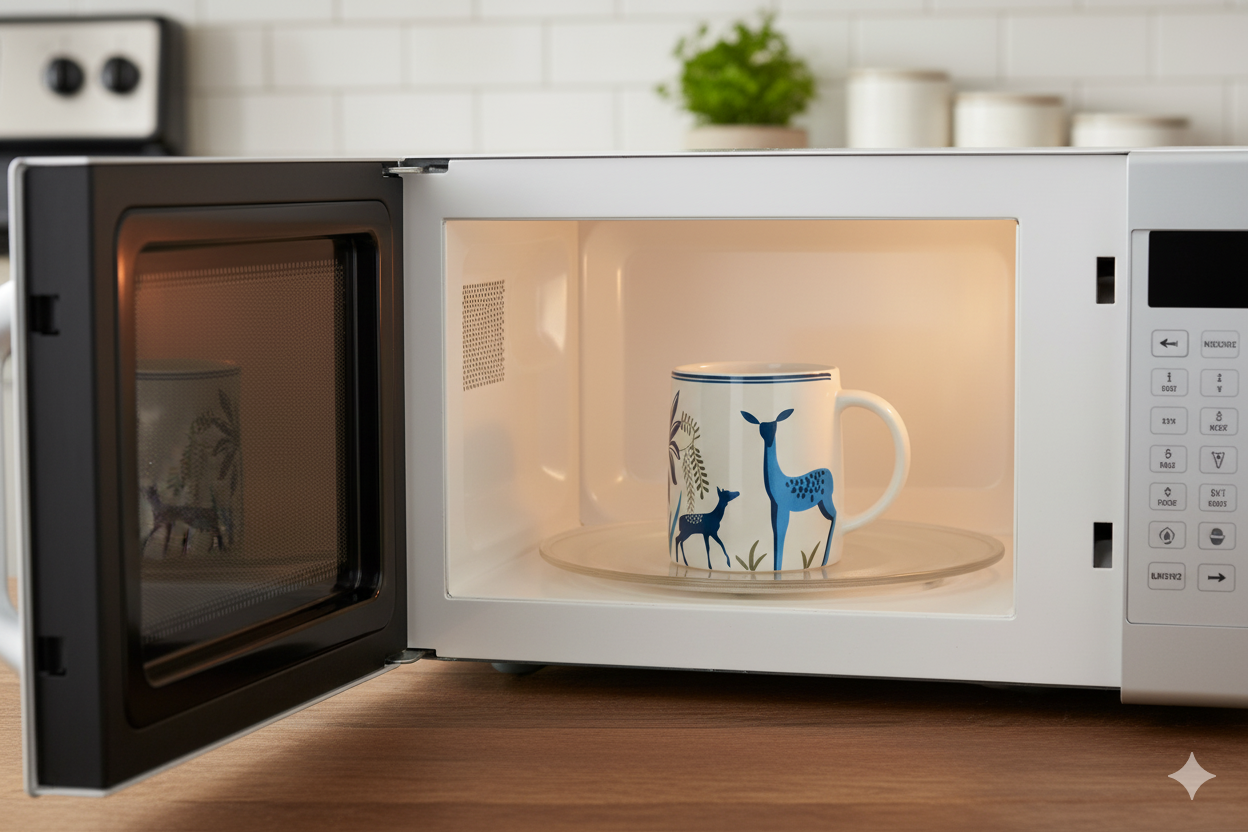 Coffee / Tea Mug (Blue Deer Printed)