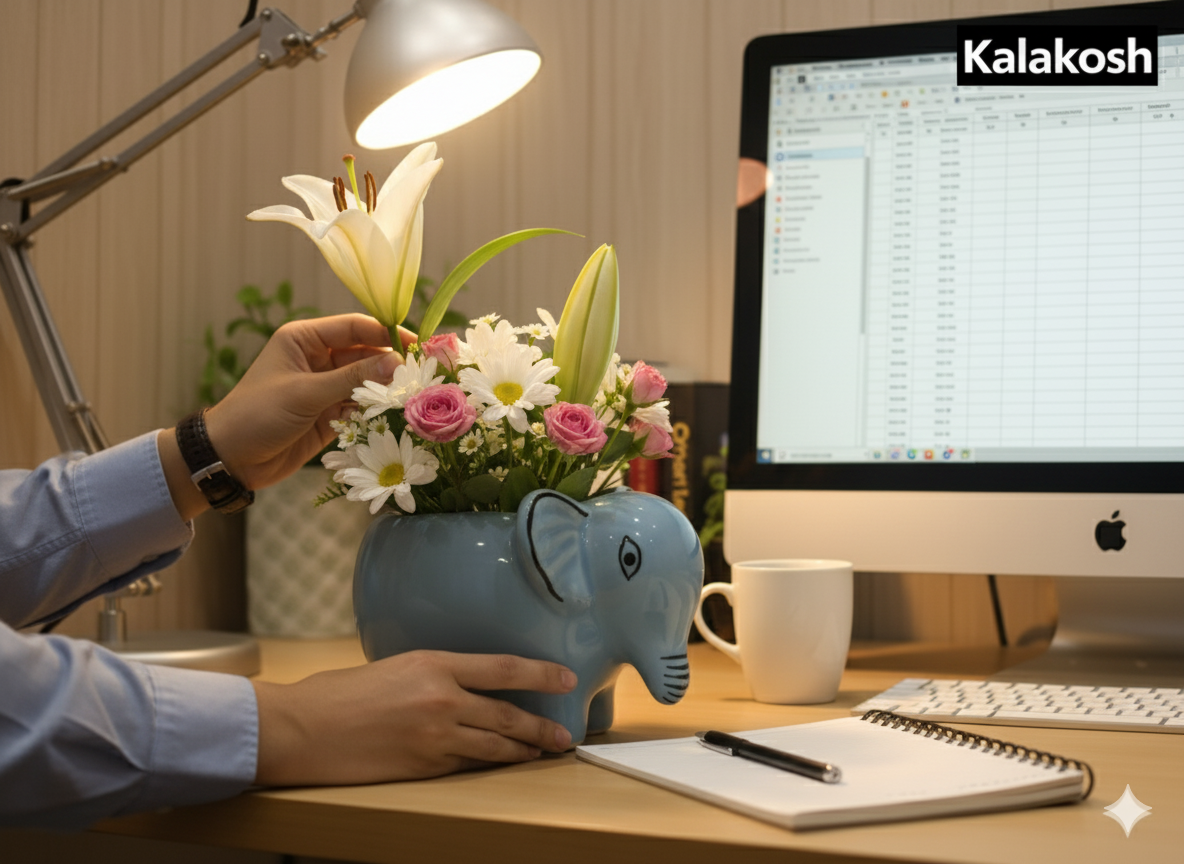 Handcrafted Ceramic Shoe Planter & Pen Holder | Eco-Friendly Clay Pot for Succulents | Rustic Home & Office Decor Gift | Unique Desk Accessories