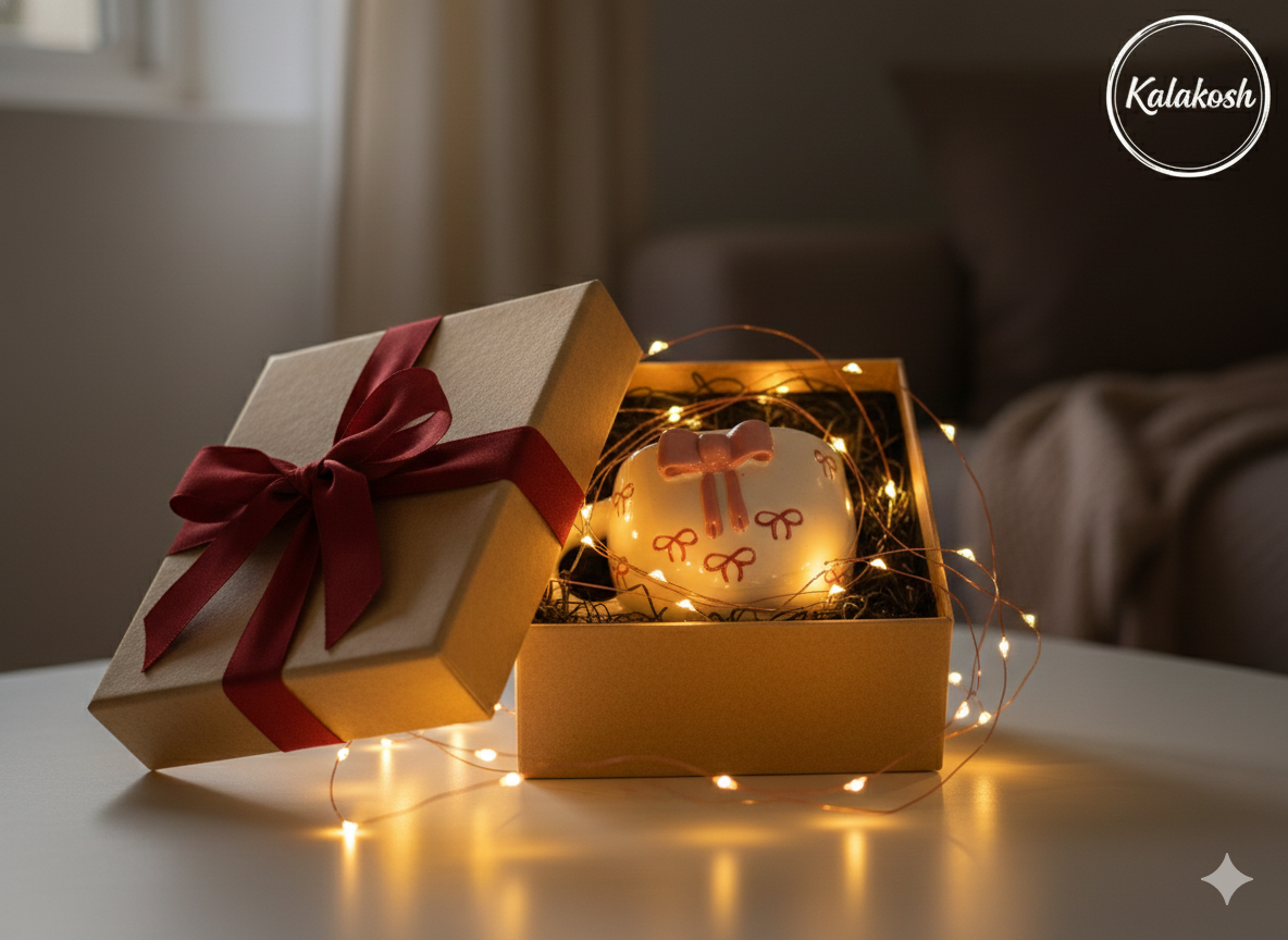 Premium Ceramic Coffee Mug with 3D Pink Bow Design – Aesthetic Tea Cup for Home Decor Vase Use, Office Use & Gifting – Cute Hand-Painted Stoneware Drinkware for Living Room & Kitchen Decor