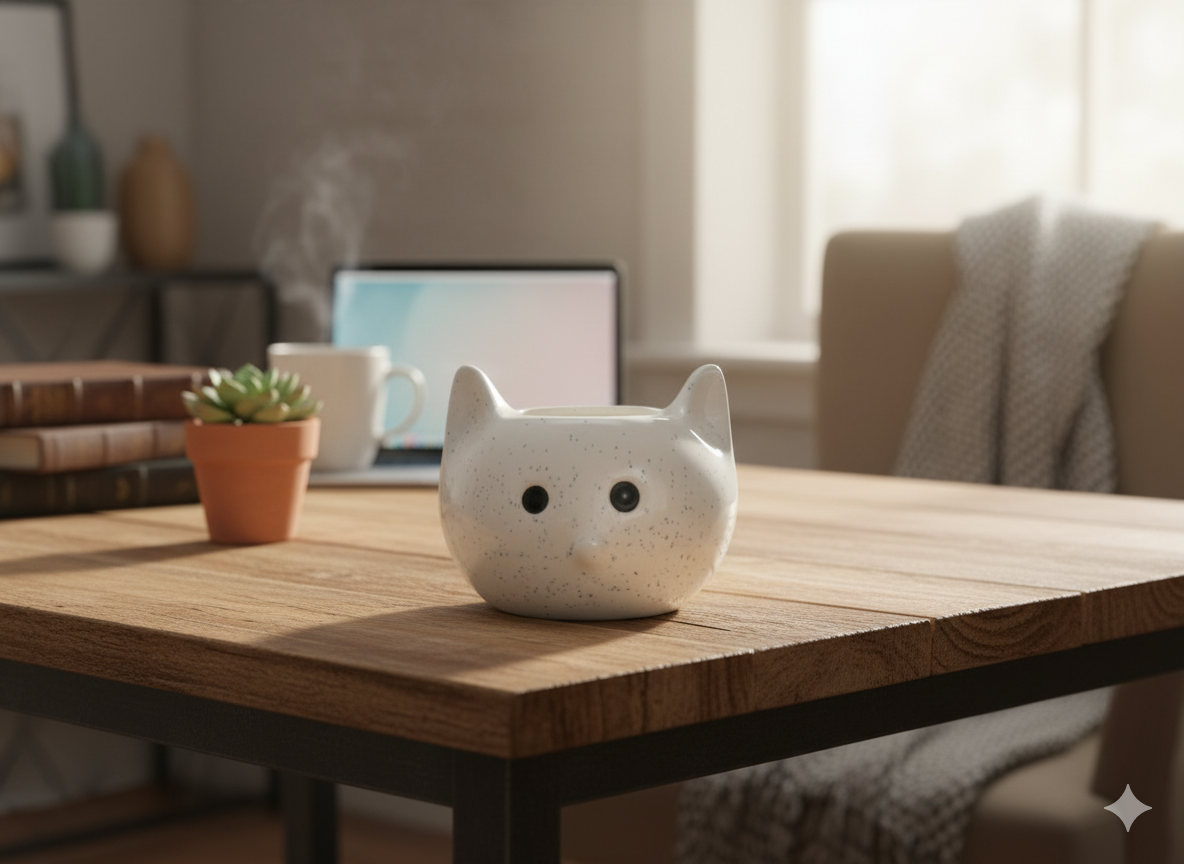 Cat Shape Planter / Pen-Pencil Holder