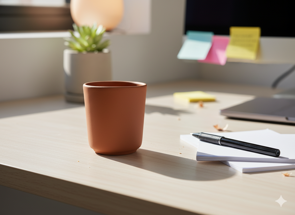 Authenticated Handcrafted Terracotta / Clay Reusable Glass / Kulhad (200 ml) - Set of 6 || Natural Earthen Clay Serve Ware for Tea / Coffee, Hot and Cold Beverages & Traditional Dining