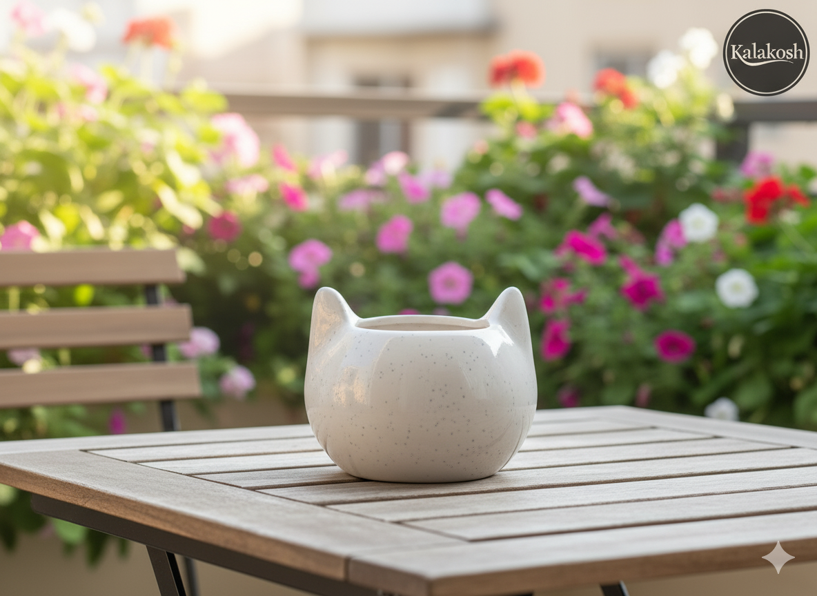 Cat Shape Planter / Pen-Pencil Holder