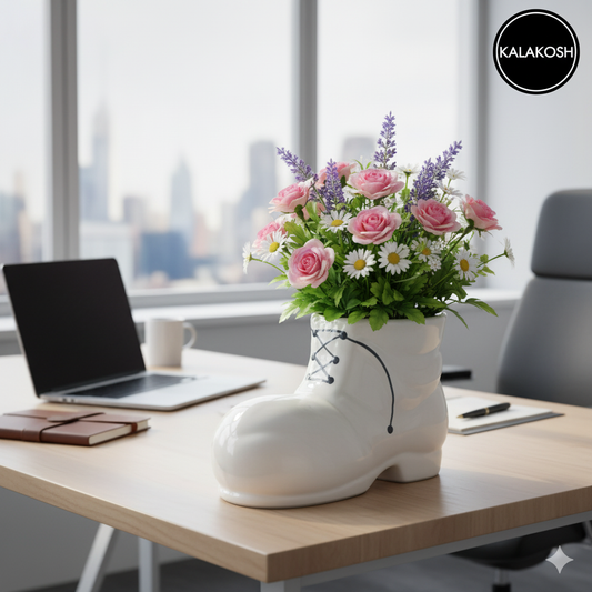 Shoe Shape Planter (White)