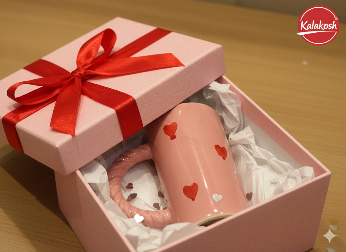 Aesthetic Pink Coffee Mug with Twisted Rope Handle - Ceramic Tea Cup for Home Decor, Office Use, Home Use, Valentine's Day Gift for Women, Girlfriend, Wife