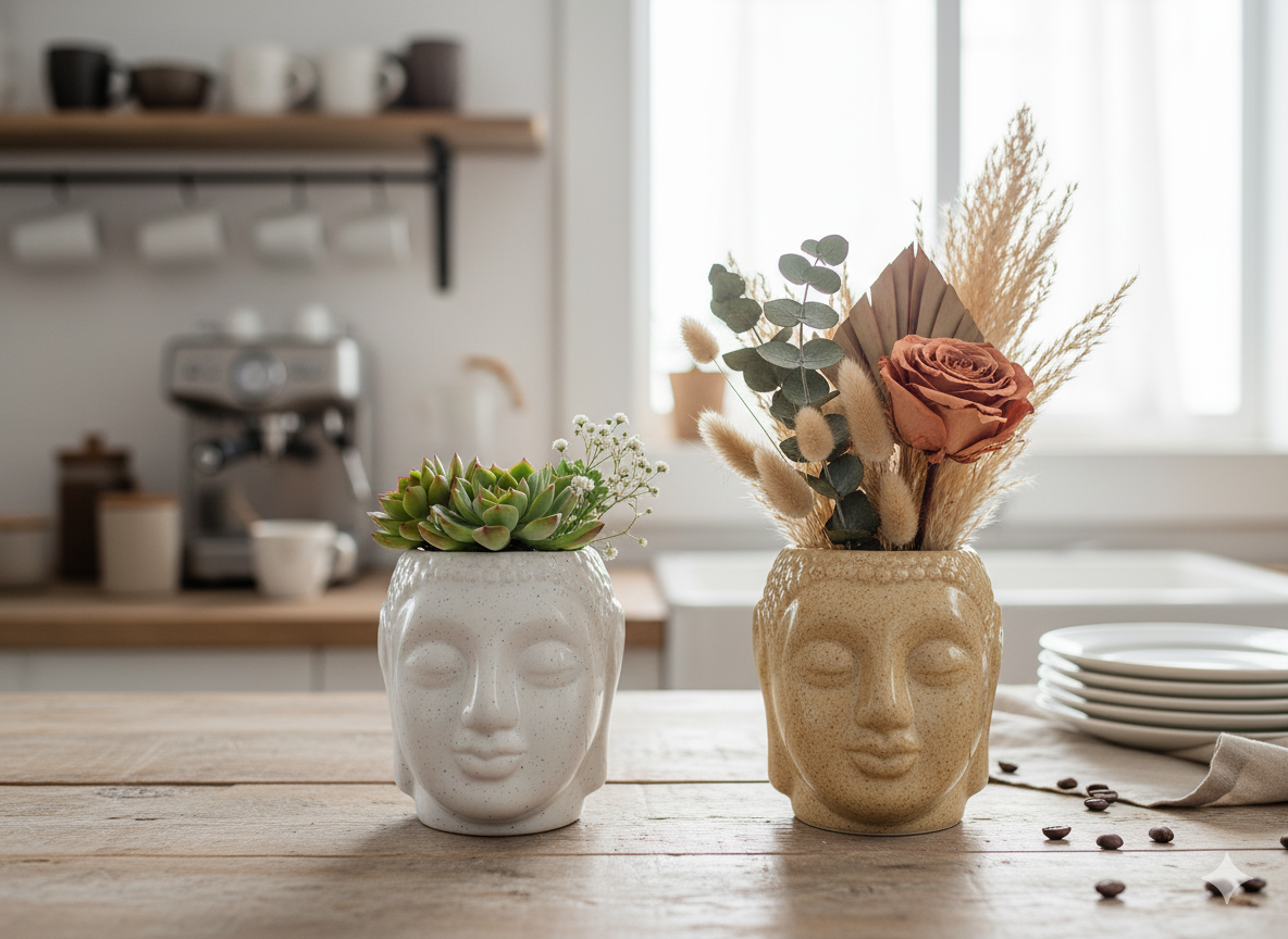 Buddha Flower Vase/ Pen-Pencil Holder