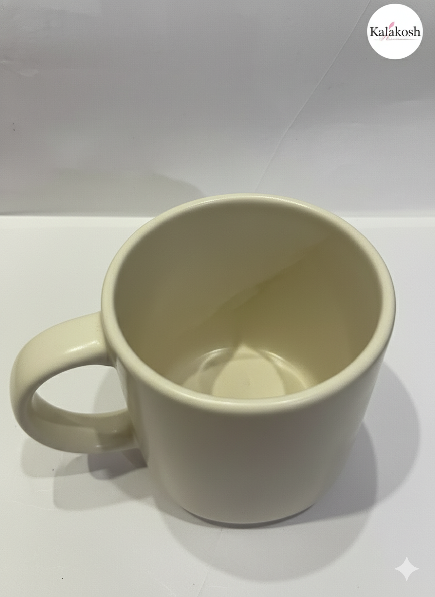 Abstract Face Ceramic Coffee Mug for Home Decor, Office Use & Gifting | Unique Artistic Tea Cup | Premium Home Use Terracotta Clay