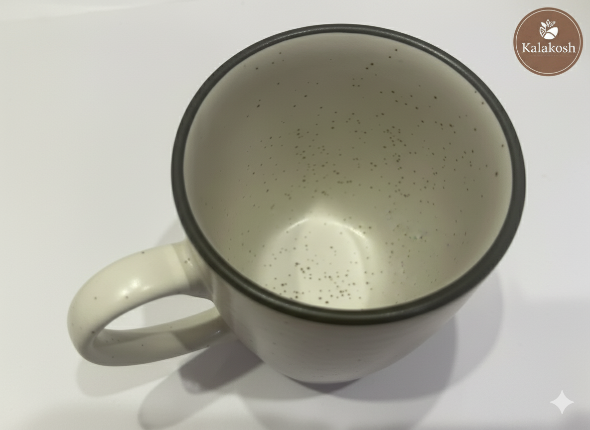 Handcrafted Rustic Ceramic Mugs Set of 2 | Eco-Friendly Clay Mugs for Coffee Tea Milk | Home & Office Use | Premium Gifting