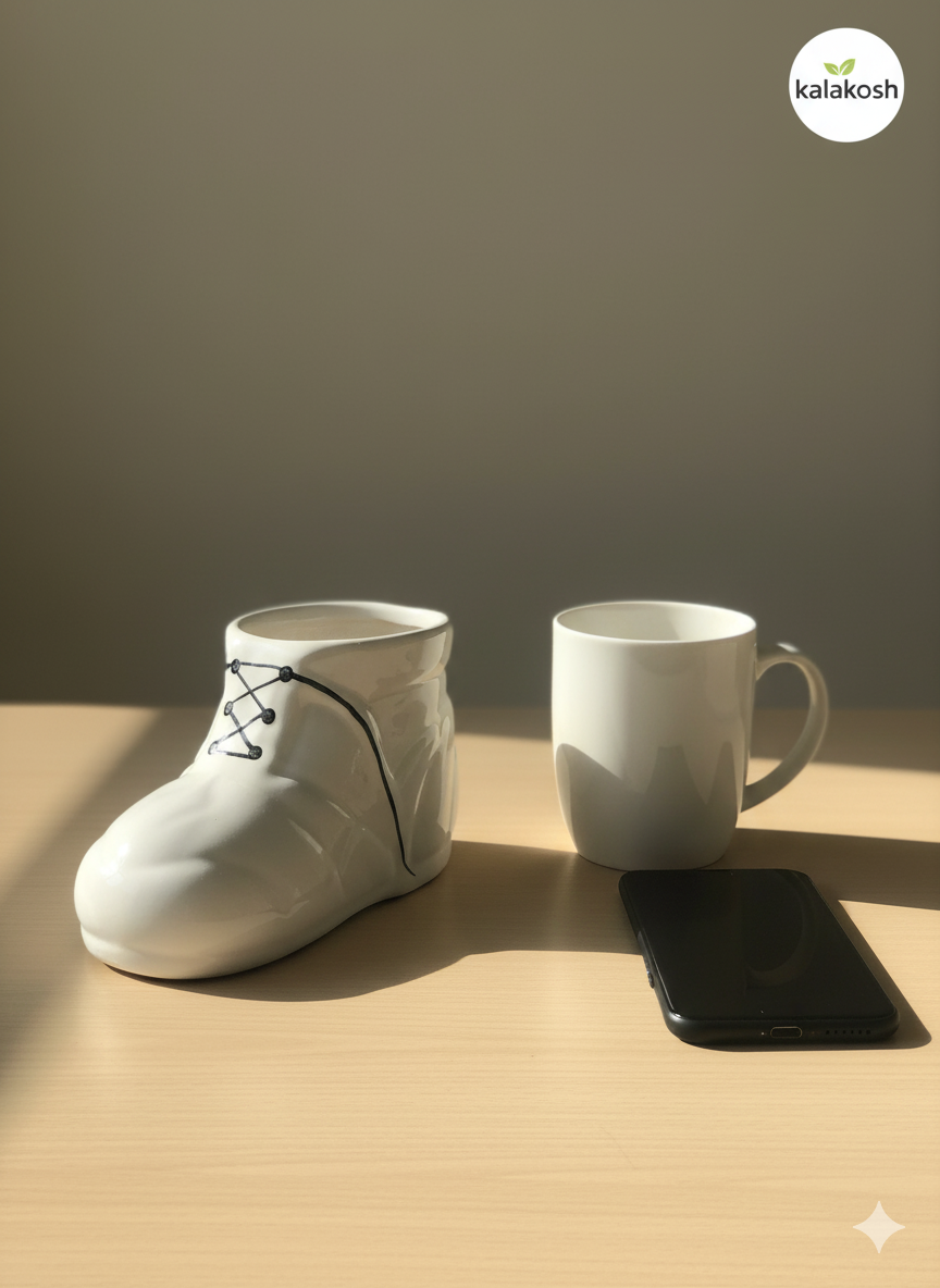 Shoe Shape Planter (White)