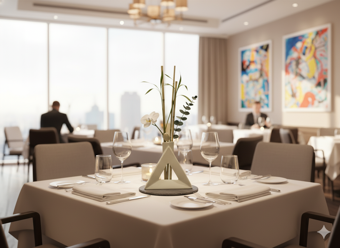 Triangle Shape Flower Vase