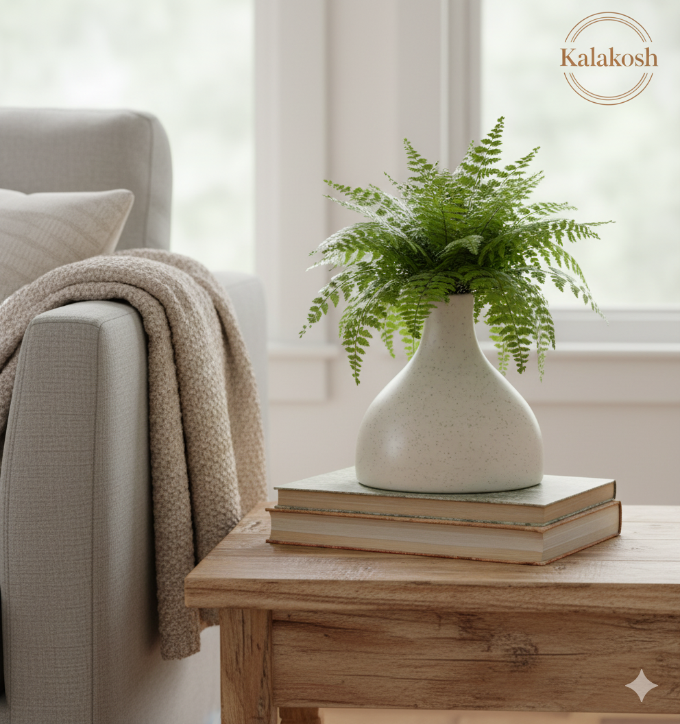 Handcrafted Speckled Ceramic Planter | Eco-Friendly Clay Pot for Home Office Decor | Rustic Indoor Flower Vase & Tabletop Gift