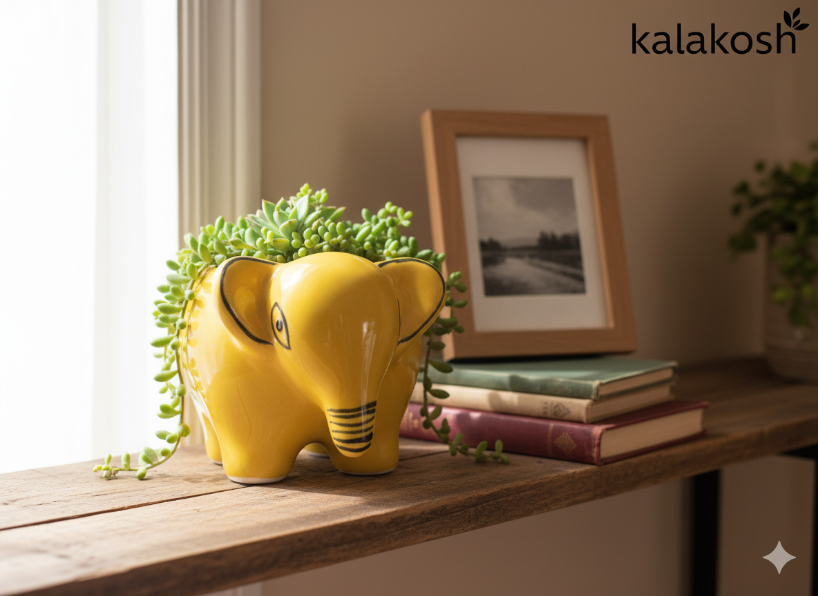 Elephant Style Planter / Pen-Pencil Holder