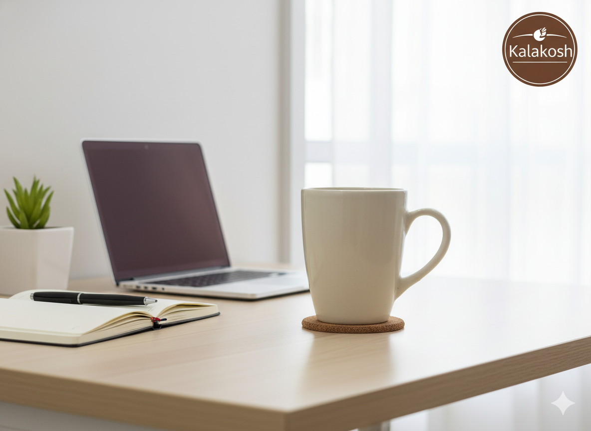 Handcrafted Rustic Ceramic Mug for Coffee & Tea | Artisan Eco-Friendly Clay Mugs | Premium Home & Office Use | Unique Gifting