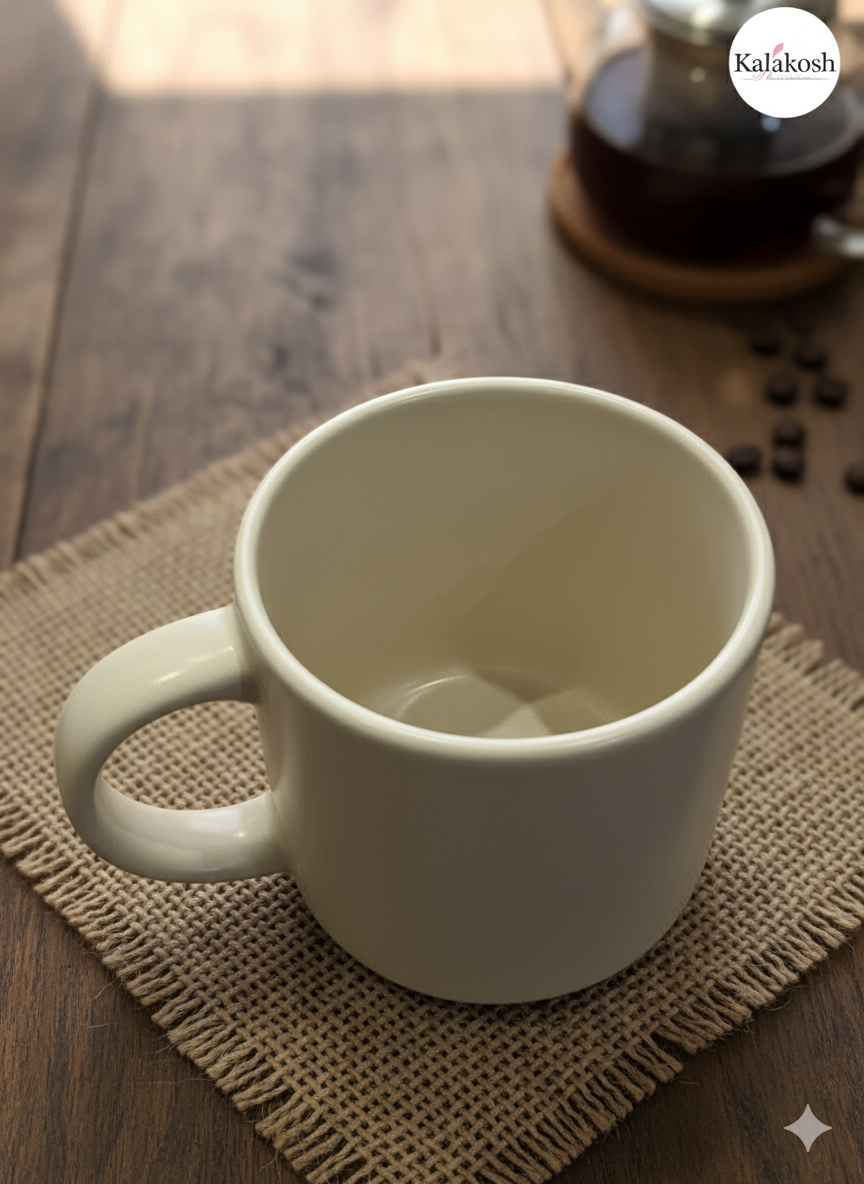 Abstract Face Ceramic Coffee Mug for Home Decor, Office Use & Gifting | Unique Artistic Tea Cup | Premium Home Use Terracotta Clay