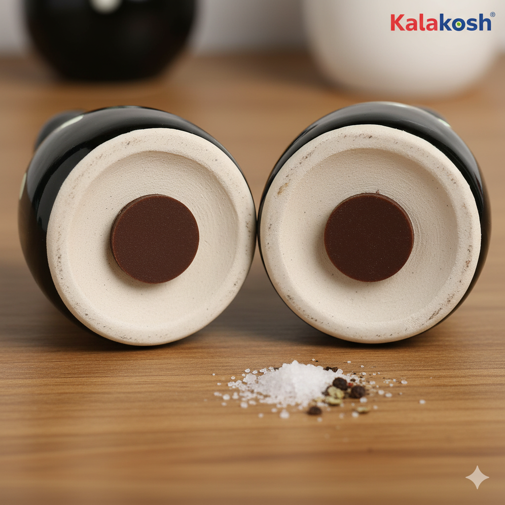 Salt and Pepper Container Set (Hut Printed)