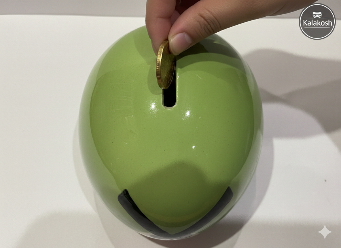 Premium Ceramic Owl Money Bank for Kids & Adults - Cute Bird Figurine Piggy Bank for Savings, Home Decor, Office Desk & Gifting - Vibrant Green Hand-Finished Glossy Coin Box Home Decor Piece