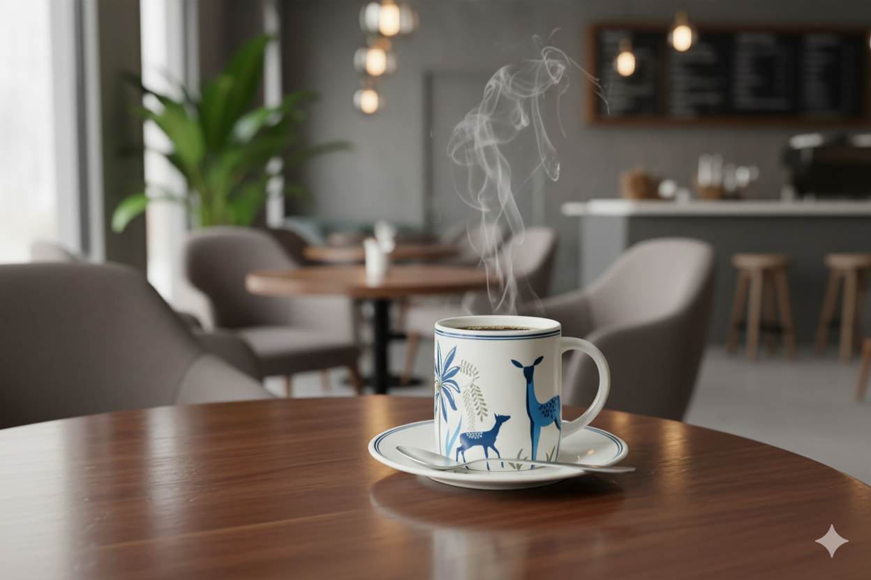 Coffee / Tea Mug (Blue Deer Printed)