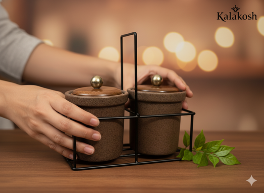 Pickle Jar Set with Holder